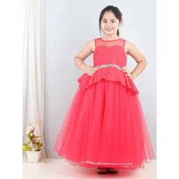 Toy Balloon kids Embellished Net Fit & Flare Maxi Dress-picture-37