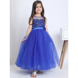 Toy Balloon kids Girls Embellished Net Fit & Flare Dress-picture-34
