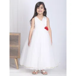 Toy Balloon kids Girls Embellished Net Fit and Flare Maxi Dress-picture-44