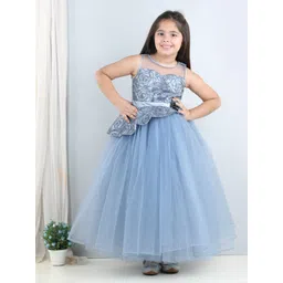 Toy Balloon kids Girls Embellished Net Fit & Flare Maxi Dress-picture-22