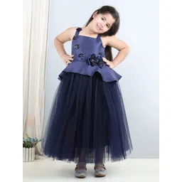 Toy Balloon kids Girls Embellished Net Fit & Flare Maxi Dress-picture-40