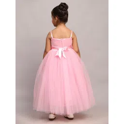 Toy Balloon kids Girls Embellished Net Fit & Flare Party Wear Maxi Dress image 4