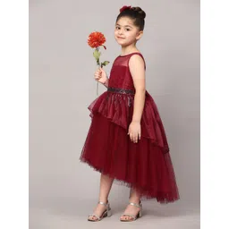 Toy Balloon kids Girls Net Fit and Flare Maxi Dress-picture-27