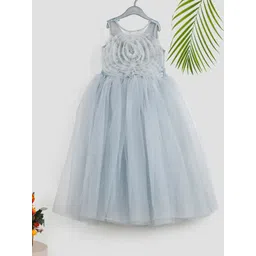 Toy Balloon kids Girls Net Fit & Flare Maxi Dress-picture-23