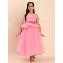 Toy Balloon kids Girls Net Fit & Flare Maxi Dress-picture-20