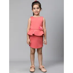 Toy Balloon kids Girls Ruffles Scuba Peplum Dress-picture-34