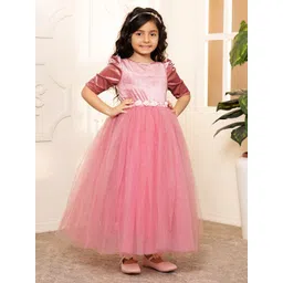 Toy Balloon kids Net Fit & Flare Maxi Dress-picture-28