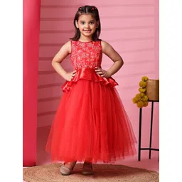 Toy Balloon kids Net Fit & Flare Maxi Dress-picture-20