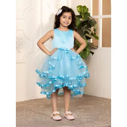 toy balloon kids Toy Balloon Girls Self Design Round Neck Fit & Flare Knee Length Dress-picture-39