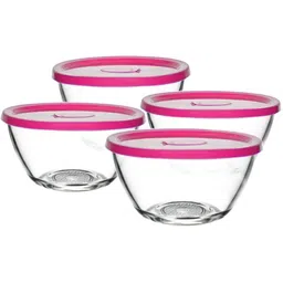 toy street Glass Storage Bowl Bowl sets with Lid Glass Storage Bowl (Clear, Pack of 4)-picture-47