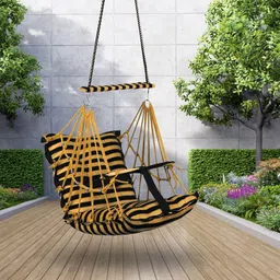 toyafox Cotton baby swing for Kids children chair jhula 1-6 Years Folding & Washable Swings-picture-30