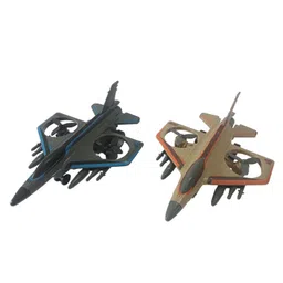 toyomaa Frictional Pull Back Push and Go Fighter Aero Plane Airplane Toy For Kids-picture-14