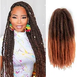 Toyotress Marley Hair Crochet Braids for Locs Afro Kinky Curly Synthetic Braiding Hair Extentionsï¼Ë†20 inch, T30ï¼â€°-picture-51