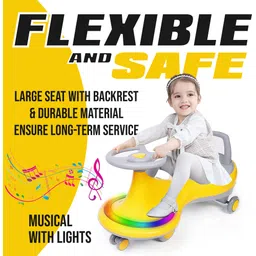 toys r us avigo Premium baby swing car | kids magic car | magic car with music and light Car Non Battery Operated Ride On image 4