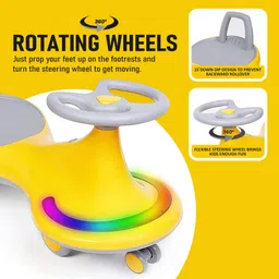 toys r us avigo Premium baby swing car | kids magic car | magic car with music and light Car Non Battery Operated Ride On image 3