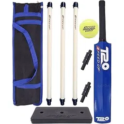 Toyshine Speed Up T-20 Combo Box Cricket Kit for Kids (Bat Size: 4, 5-10 yrs) Outdoor Sports Toy Gift for Boys Girls Picnic Fun - Blue- SSTP-image-28