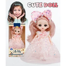 Toysire Little Milly Doll Girl Toys Clothing Skirt Realistic Role Play Toy for Kids(Orange) Height 16 cm-picture-16