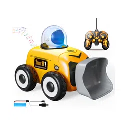 Toysire Remote Control Construction Toys Vehicles with Sounds and Lights Birthday Gifts for Kids Excavator Truck-picture-10