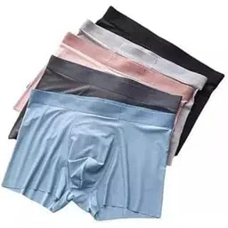 toyzia Men's Ultra-Comfort Ice Silk Lycra Underwear | Moisture-Wicking, Breathable Boxers for Men | Seamless Design | Multicolour-picture-27
