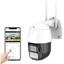 TP PLUS 3MP Full HD Smart Wi-Fi CCTV Home Security Camera 360° with Pan Tilt Bulb Camera View & Talk 128GB SD Card Support (Not Included) Perfect for (Light Camera) (Mi Dual Lens) (High PTZ)-image-41