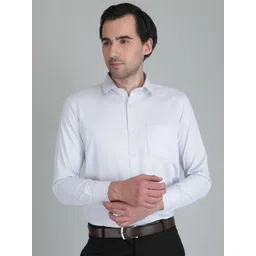 TQS Men Cutaway Collar Solid Cotton Formal Shirt-picture-22