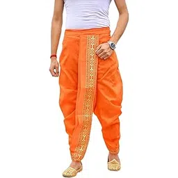 Traditional Dhupion Silk Dhoti Pants for Men, Free Size, Multiple Colors, Comfortable-picture-36