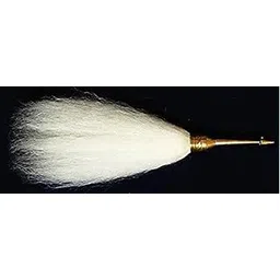 Traditional Maa Tara Synthetic Chamor Chawar/Chanwara/Chaur/Chavar Metal Body/Sacred Fly Long18 inches (Pack of 1) with Hadle-picture-16