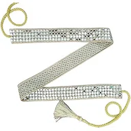 Traditional Mirror Work Belt for Ocassion wear Dresses | Vadannam | Kamarpatta | Kamarbandh-picture-12