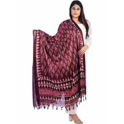 Traditions Bazaar Printed Art Silk Batik Dupatta-picture-40