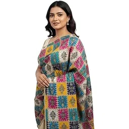 traditions bazaar Women's Chinon Multicolored Dupatta-picture-29