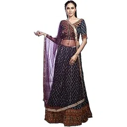 traditions bazaar Women's Starred Net Dupatta, Free Size, Wine-picture-34