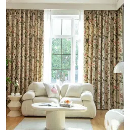 tramb Polyester Abstract 7 ft Light Filtering Eyelet Door Curtain-picture-23