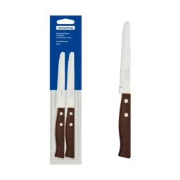 Tramontina Traditional Brown Stainless Steel Fruit Knife - Set of 2-picture-24