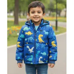 trampoline Boys Graphic Print Hooded Puffer Jacket-picture-36