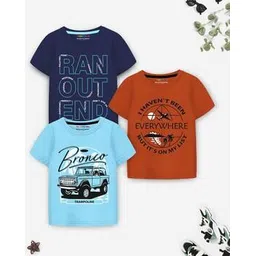 trampoline Boys Pack of 3 Printed Regular Fit Round-Neck T-Shirts-picture-19