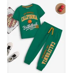trampoline Graphic Pants & T-shirt Set-picture-25