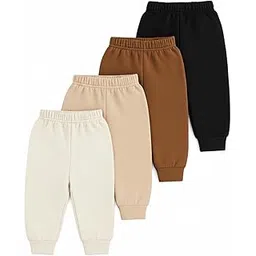 trampoline Kids Pack of 4 Fleece Pajamas | Soft Warm Winter Bottoms for Boys & Girls | Elastic Waist Trackpants-picture-2