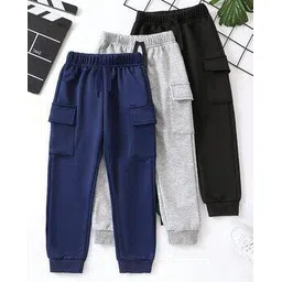trampoline Pack of 3 Boys Relaxed Fit Cargo Pants-picture-12