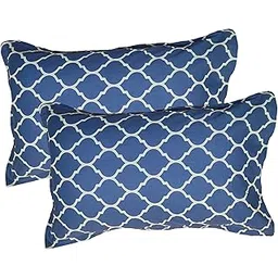 Trance Home Linen 200 Tc 100% Cotton Floral Printed Pillow Covers | Pillow Cases | Set of 2 Piece Pillow Covers Only |Large Size (20 X 30 Inch, Dori Blue)-picture-19