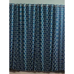 Trance Home Linen Blue & White Set of 4 Floral Window-image-25