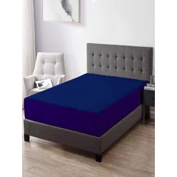 Trance Home Linen Blue Queen Cotton Terry Waterproof Fitted Mattress Protector-picture-33