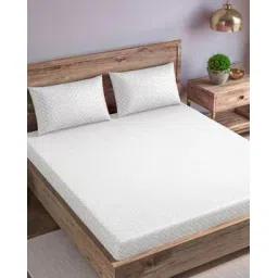 trance home linen Checked Double Bedsheet with Pillow Covers-picture-33