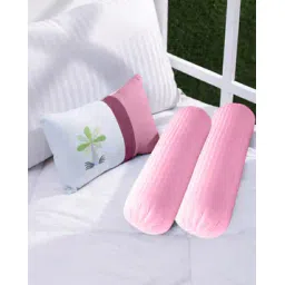 trance home linen Pack of 2 200 TC Striped Cotton Bolster Covers-picture-29