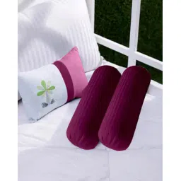 trance home linen Pack of 2 200 TC Striped Cotton Bolster Covers-picture-37