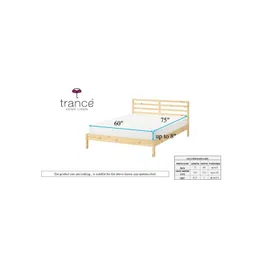 Trance Home Linen Peach Pure Cotton 300 TCFitted Queen Bedsheet Set 1.91 mx 1.52 m image 2