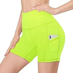 tranding-outfit Womens Quick Dry Gym High Waist Yoga Workout Sports Biker Shorts with 2 Side Pockets | Outdoor Running Slim Fit Activewear Pants | Women Tights Pack of 1-picture-52