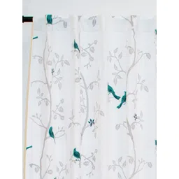 Tranquebar Home Blue Set of 2 Floral Door Curtain-picture-30