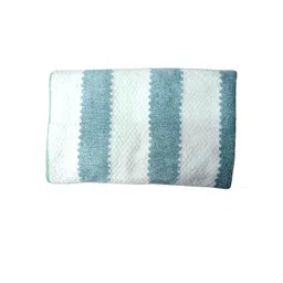 Tranquil square Unisex Green & White Striped 650 GSM Cotton Bath Towels-picture-28