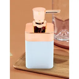 Tranquil square White 7 Roze-Gold Solid Polyresin Rectangular Soap Dispenser-250ml-picture-32