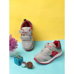 TRASE Boys Grey & Red Running Shoes-picture-35